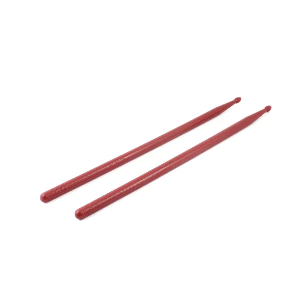 Unique Bargains 5A Nonslip Grip Music Band Plastic Drumsticks Red 1 Pair
